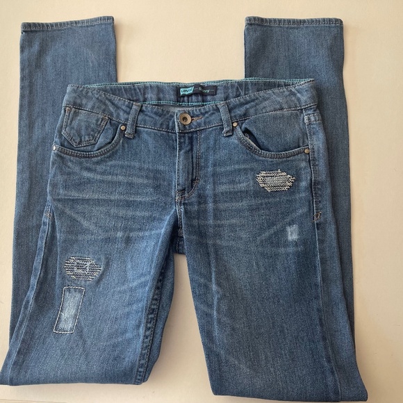 Levi’s GIRLS  Distressed Jeans Size 14 regular - Picture 1 of 16